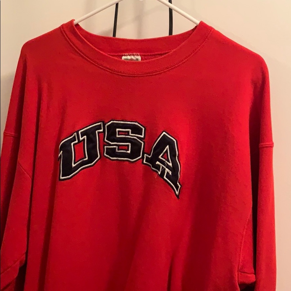 Red USA sweater